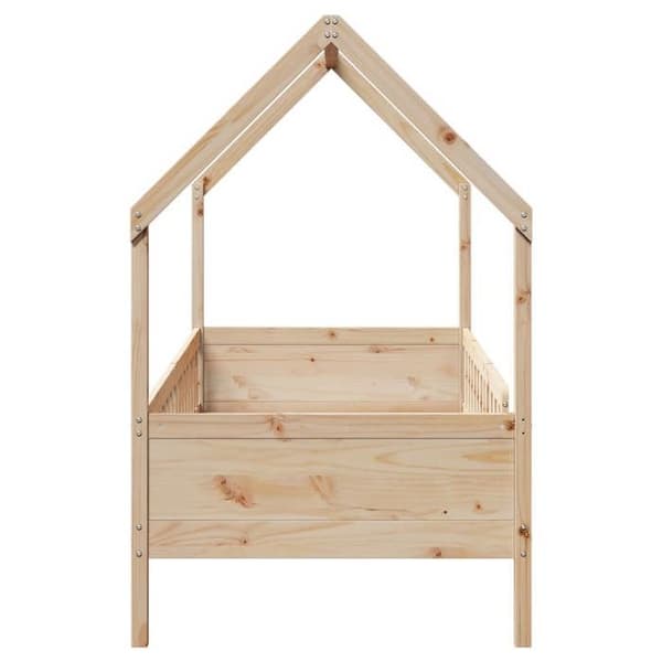 Maison Exclusive - Sängram för barn i husform utan madrass, furu