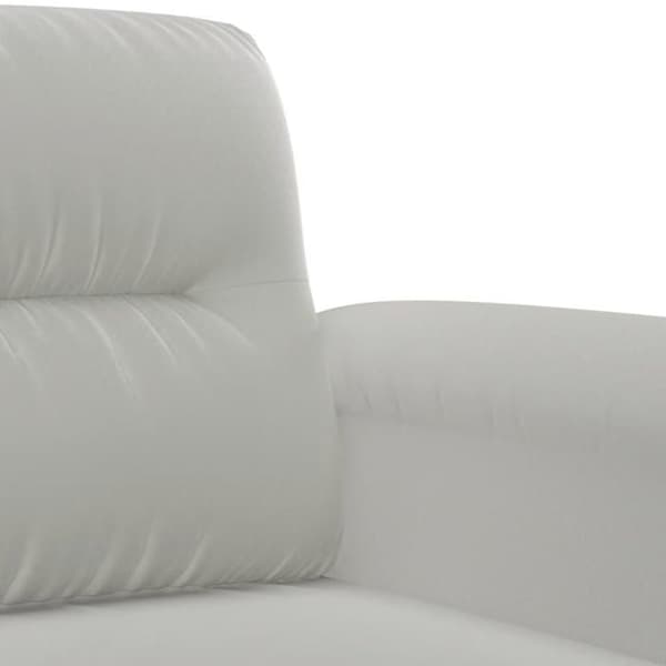 Maison Exclusive - Sæt af 2 sofaer med lysegrå puder i mikrofiberstof