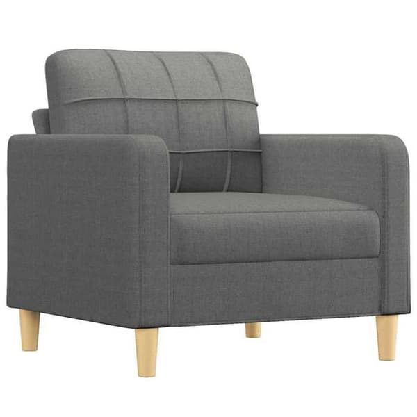 Maison Exclusive - Tummanharmaa nojatuoli 60 cm Kangas