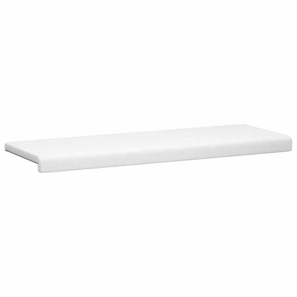 Bænkepude - EKSKLUSIV HUS - L-formet - 35 cm dybde - Polyester - Skridsikker bund Vit