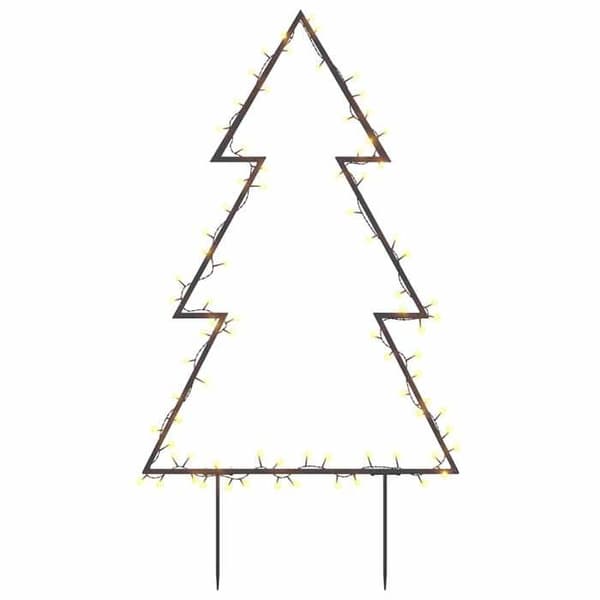 Maison Exclusive - Lysende juletræ dekoration med pinde 80 LED 60 cm