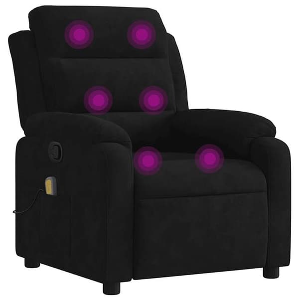 Maison Exclusive - Musta samettinen hierontatuoli