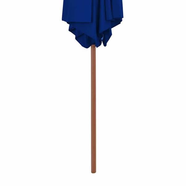 Maison Exclusive - Trädgårdsparasol med blå trästolpe 270 cm