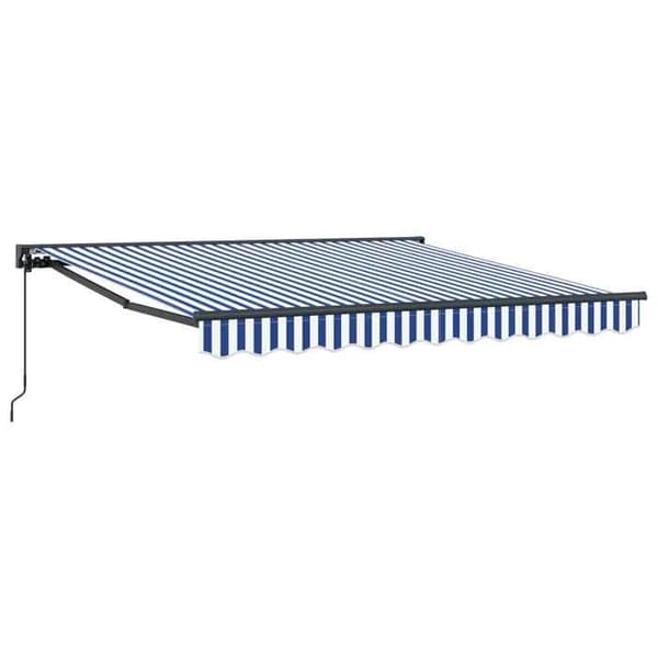 Maison Exclusive - Blå og Hvid Markisedug 300 x 250 cm