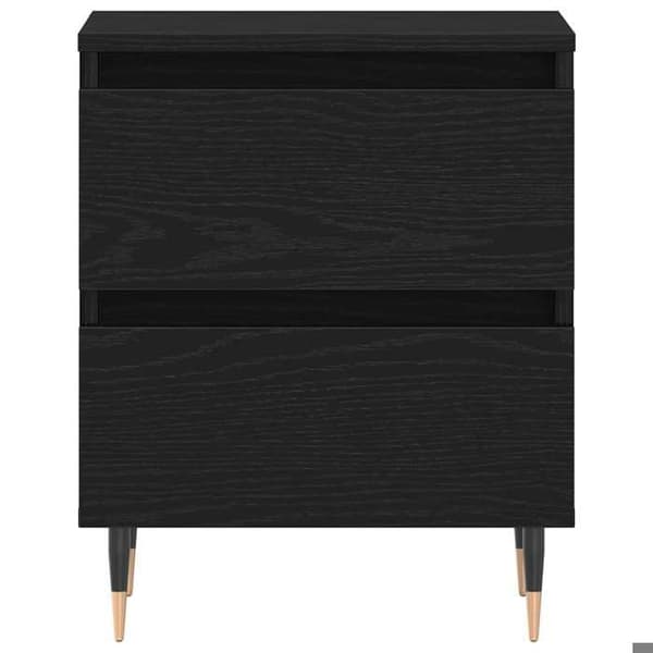 Maison Exclusive - Natbord 2 stk Sort eg 40 x 35 x 50 cm
