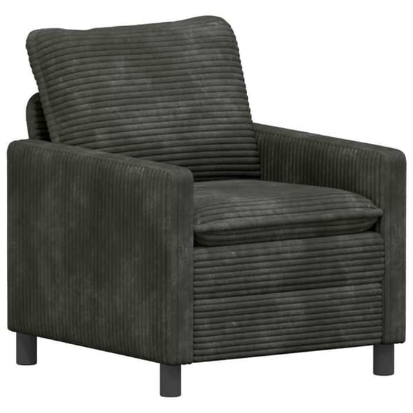 Maison Exclusive - Soffgrupp 2 delar Antracit Polyester