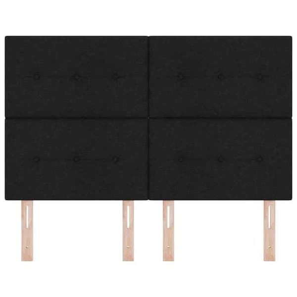 Maison Exclusive - LED-hovedgærde med sorte LED-strips 144 cm stof
