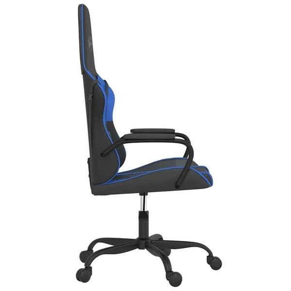 Maison Exclusive - Svart och blå spelstol i konstläder