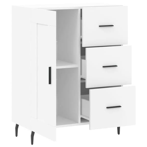 Maison Exclusive - Vit buffé 69,5x34x90 cm ingenjörsträ