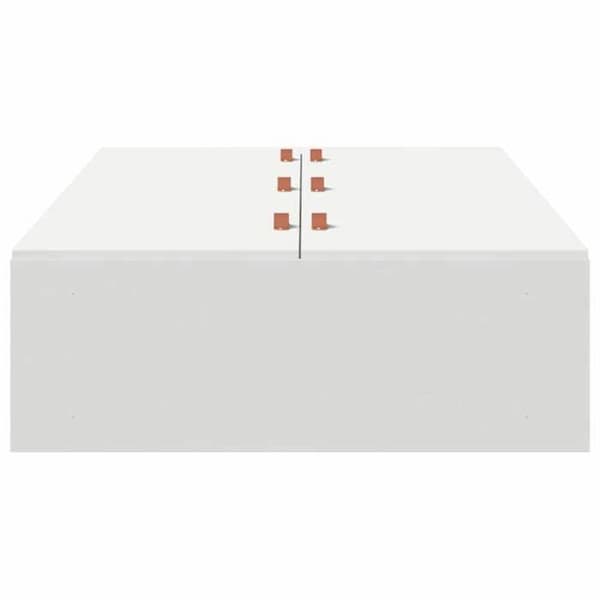 Maison Exclusive - Sängram med förvaring Vit 80 x 200 cm Ingenjörsträ