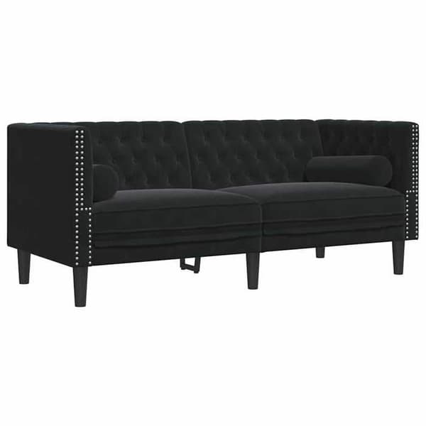 Maison Exclusive - Sort Sofa 174 x 74,5 x 70,5 cm Velour