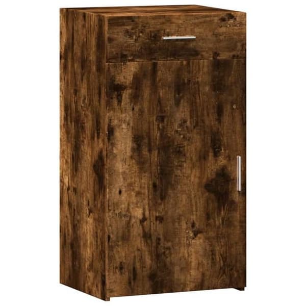 Maison Exclusive - Buffé ek rökig 50x42,5x93 cm ingenjörsträ