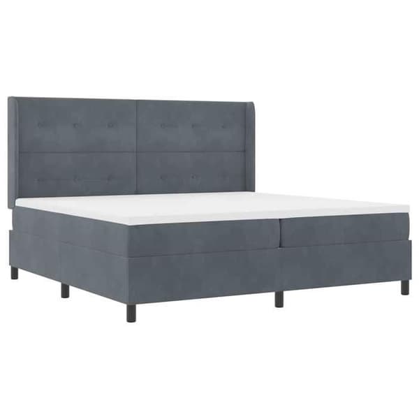 Maison Exclusive - Jousipatja LED-nauhoilla Tummanharmaa 200 x 200 cm Sametti Mörkgrå
