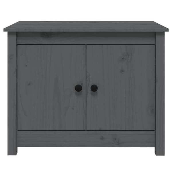 Maison Exclusive - Sofabord Grå 71x49x55 cm Massivt fyrretræ Grå