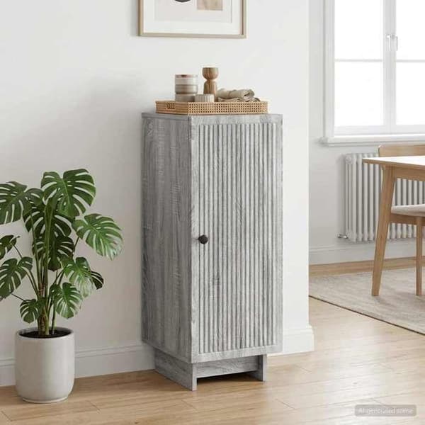 Maison Exclusive - Buffé Sonoma grå 33 x 34,5 x 90 cm Ingenjörsträ
