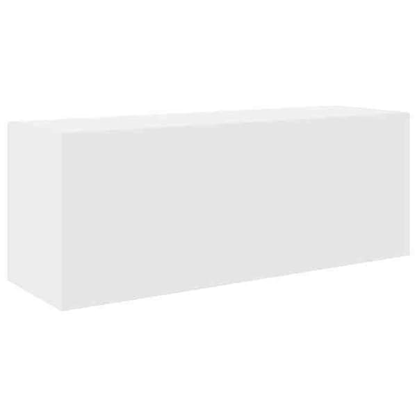 Maison Exclusive - Väggmonterad badrumsskåp vit 80x25x30 cm ingenjörsträ Vit