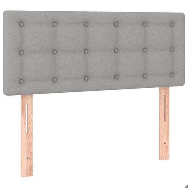 Maison Exclusive - Hovedgærde Lys grå 100x5x78/88 cm Stof Ljusgrått