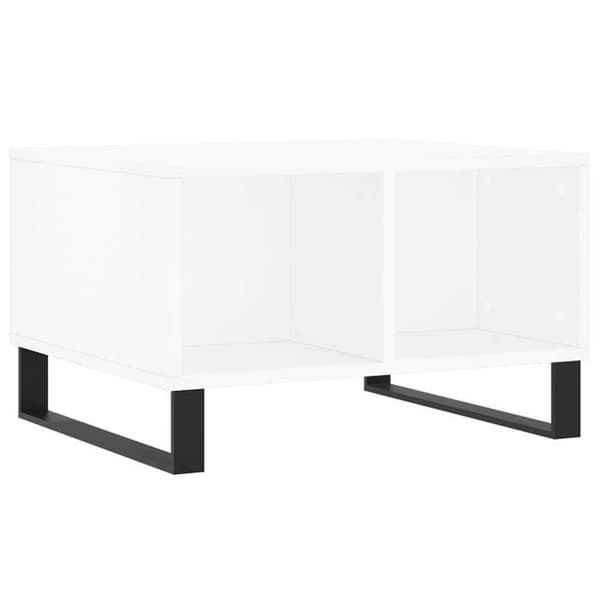 Maison Exclusive - Låg bord Vit 60x50x36,5 cm Ingenjörsträ Vit