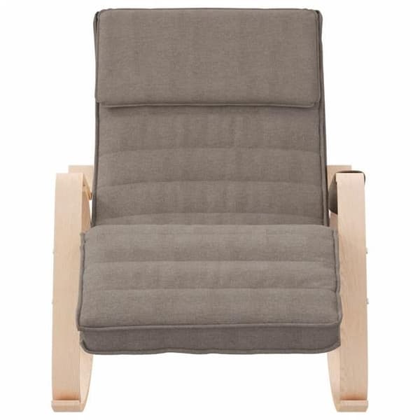 Maison Exclusive - Fåtölj med gungstol Taupe Tyg Mol