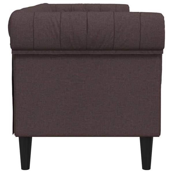 Maison Exclusive - Chesterfield sofa 3 pladser mørkebrun stof