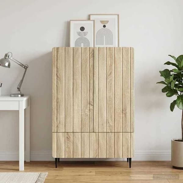 Maison Exclusive - Buffet Eg Sonoma 66 x 34,5 x 97 cm Ingeniørtræ