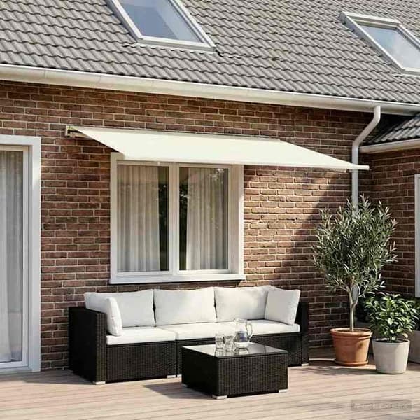 Maison Exclusive - Ersättningsduk för markis Creme 350 x 250 cm Polyester