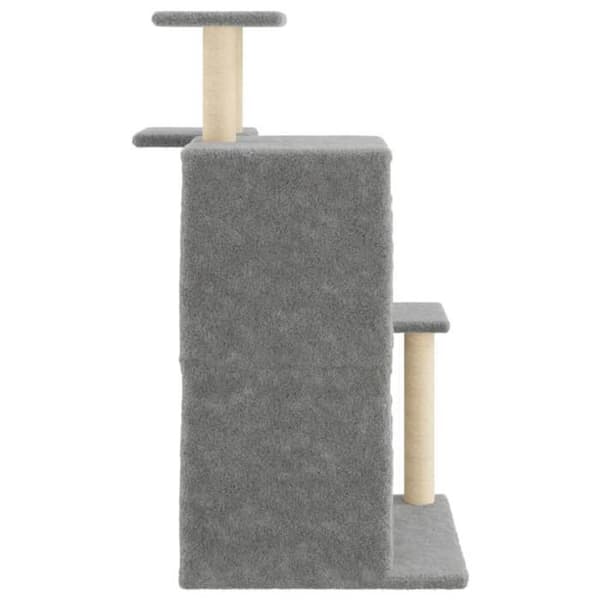 Maison Exclusive - Kattekradse med lys grå sisal 97 cm ljusgrått