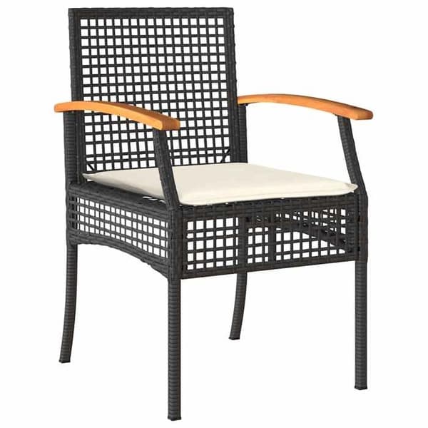 Maison Exclusive - 7 pc have spisebordssæt i grå og sort rattan Grå och svart