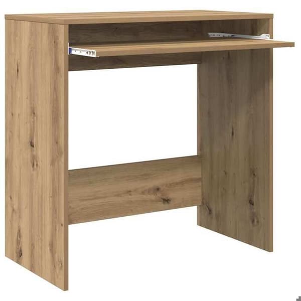 Maison Exclusive - Kontor i håndlavet egetræ, ingeniørtræ 77,5 x 43 x 79 cm Ek