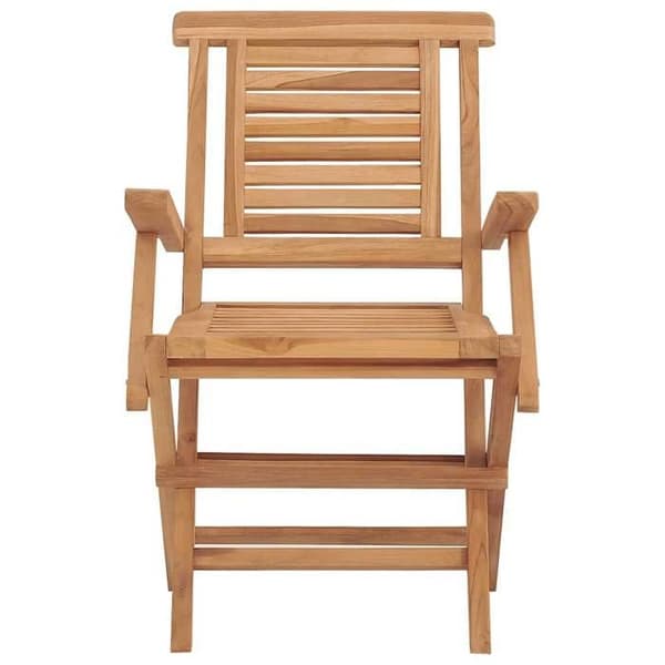 Maison Exclusive - Fällstolar (set om 2) 56 x 63 x 90 cm, massiv teakträ