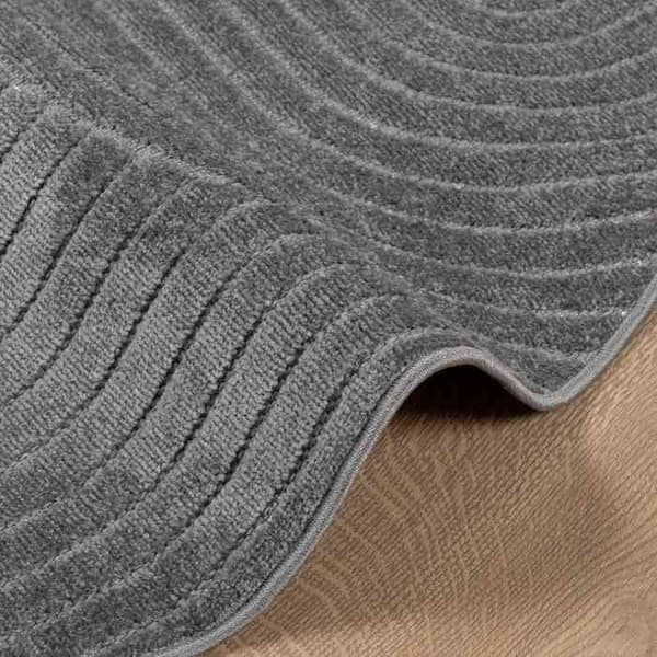 Maison Exclusive - PALMERAS Anthracite sisä- ja ulkokäyttöön tarkoitettu matto Ø 160 CM antracit