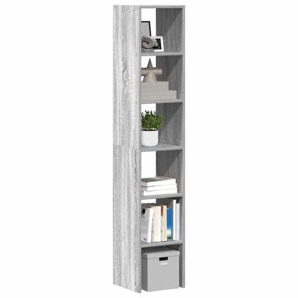 Maison Exclusive - Biblioteker 2 stk stabelbare sonoma grå ingeniørtræ