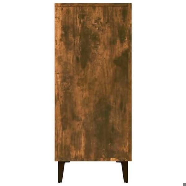 Maison Exclusive - Buffé ek rökig 90x34x80 cm ingenjörsträ