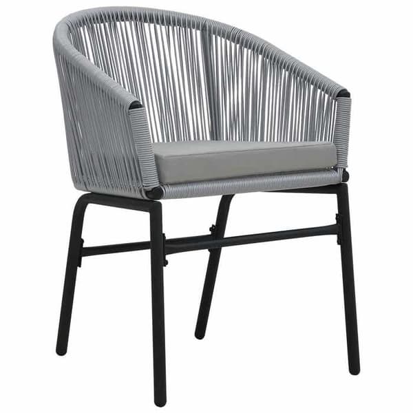 Maison Exclusive - 9 pc have spisebordssæt i grå polyrotin Grå