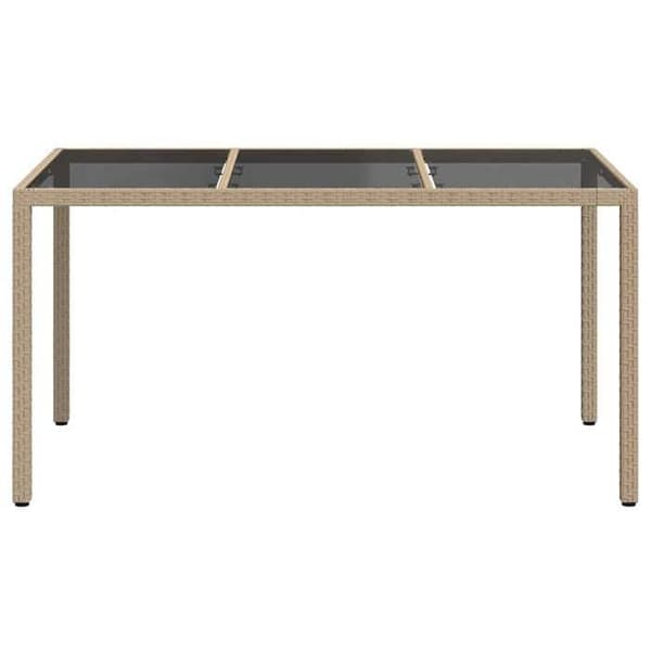 Maison Exclusive - Havebord Beige 150 x 90 x 75 cm polyrotin beige