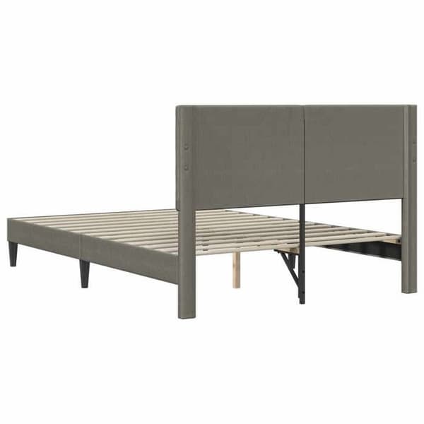 Maison Exclusive - Sängram Ljusgrå 120 x 200 cm Sammetstyg