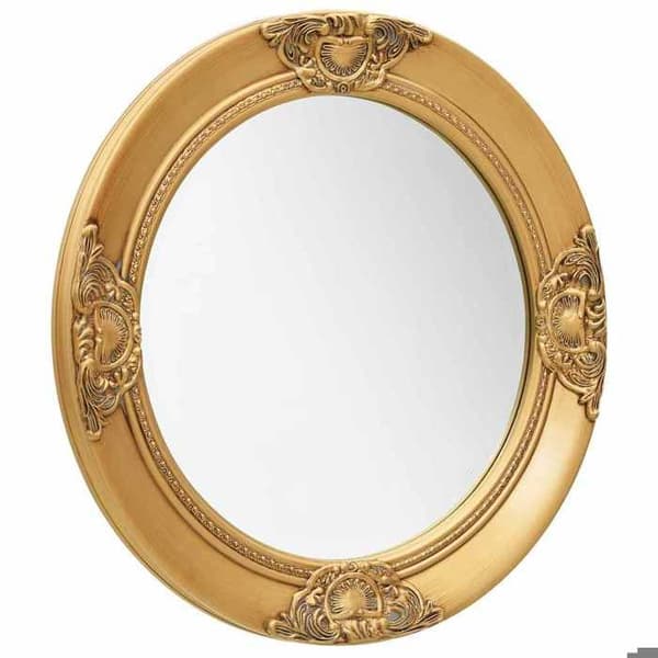 Maison Exclusive - Barockstil väggspegel 50 cm Guld gyllene