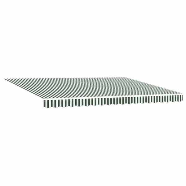 Fällbart tak - EXKLUSIVT HUS - 4,5×3 m - Motoriserat - LED & väder sensor - Aluminium Grönt och vitt