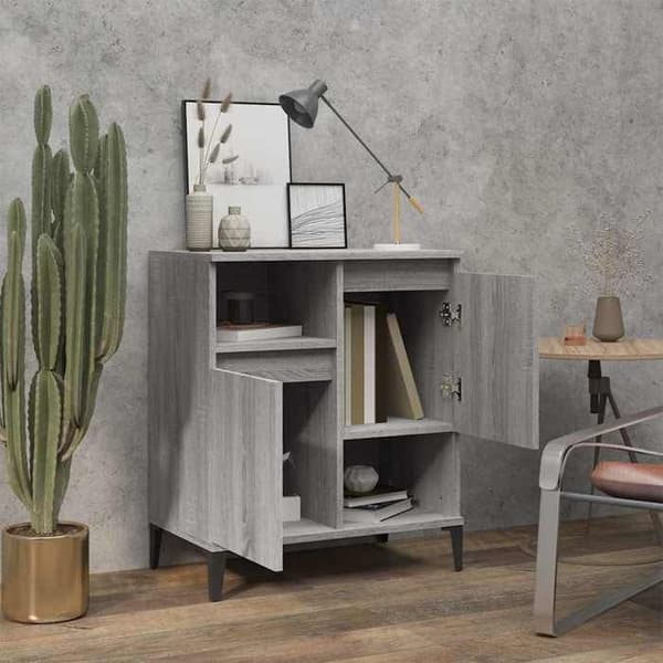 Maison Exclusive - Buffet Sonoma grå 60x35x70 cm Ingenjörsträ