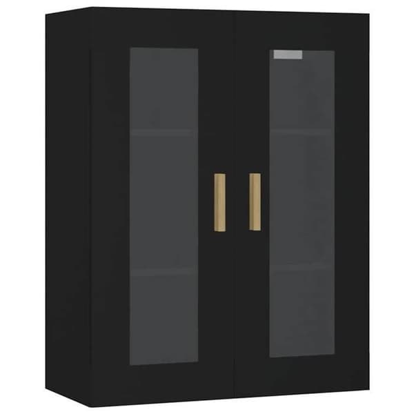 Maison Exclusive - Væghængt skab Sort 69,5x34x90 cm