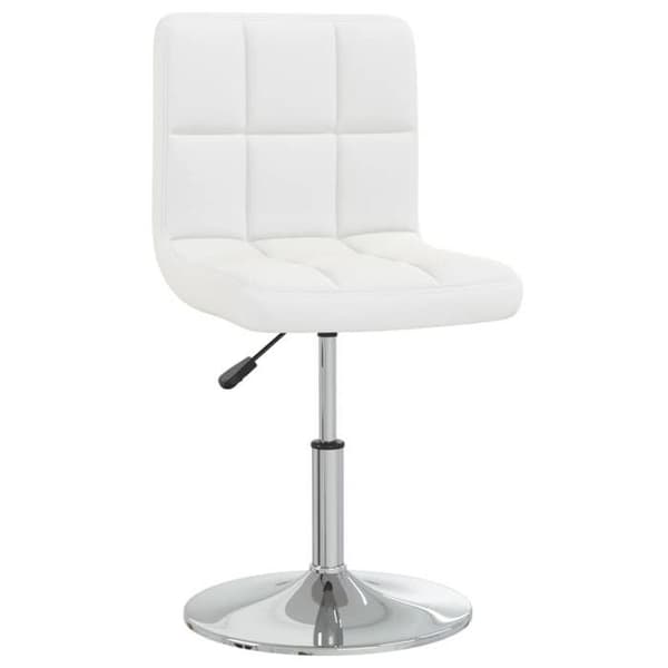 Maison Exclusive - Matstolar set om 6 vita i konstläder