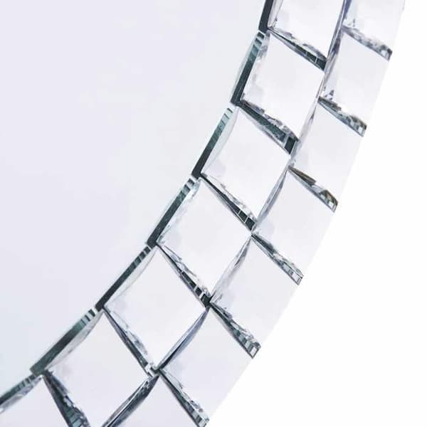 Maison Exclusive - Väggspegel 60 cm Härdat glas Silver