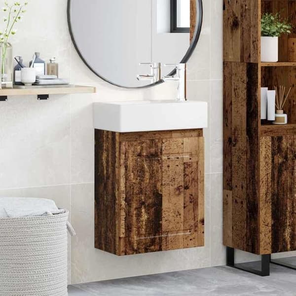 Maison Exclusive - Kylpyhuonekaluste hanalla, vanha puu