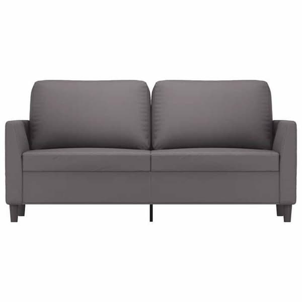 Maison Exclusive - 2-personers sofa Grå 140 cm Syntetisk læder