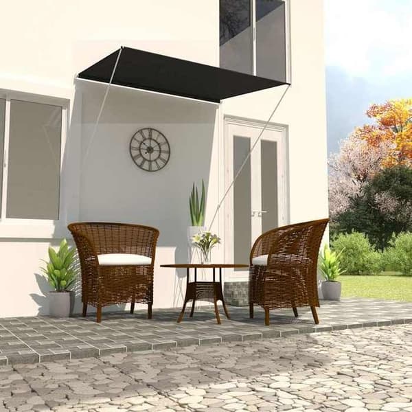 Maison Exclusive - Retractable awning 150x150 cm Antracit antracit