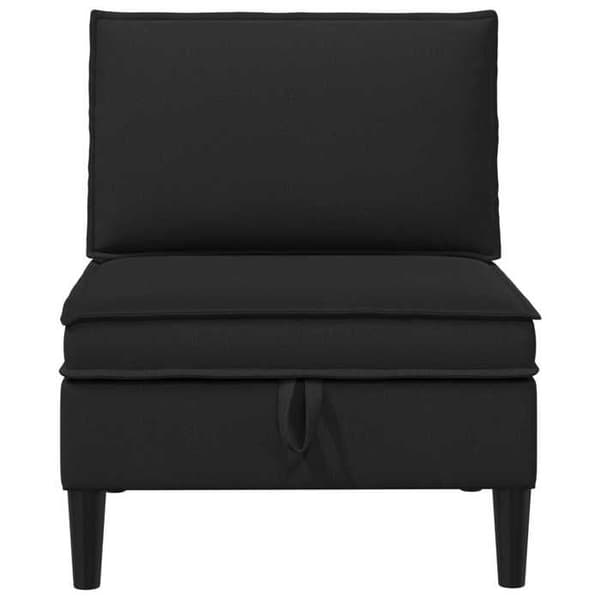 Maison Exclusive - Central sofa med opbevaring i sort velour