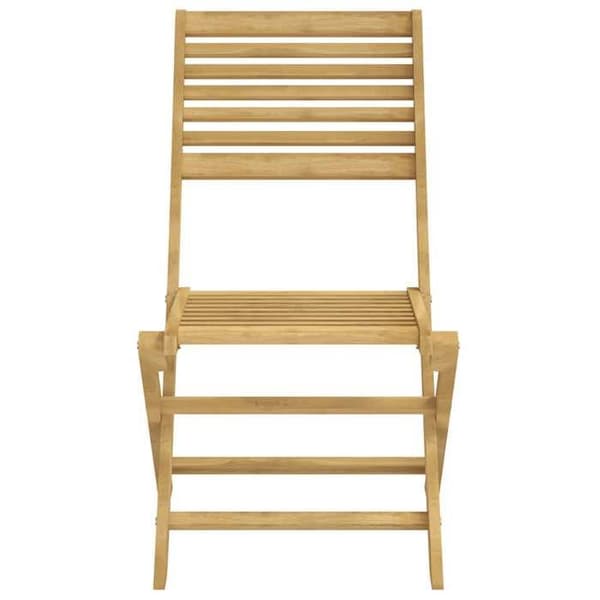 Maison Exclusive - Fällstolar (set om 2) 48,5 x 61,5 x 87 cm, massiv akaciaträ