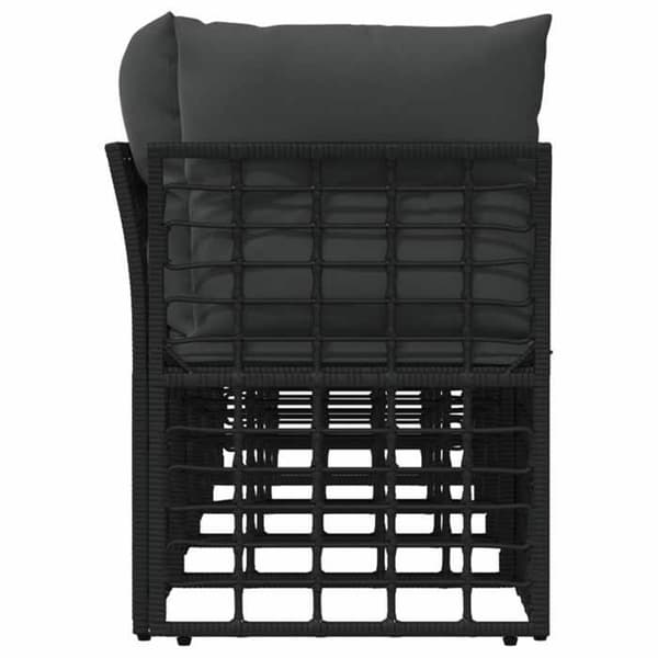 Modulær have-sofa - EKSKLUSIV HUS - 4 pladser (venstre armlæn) - Poly rattan & stål - Lynlås puder
