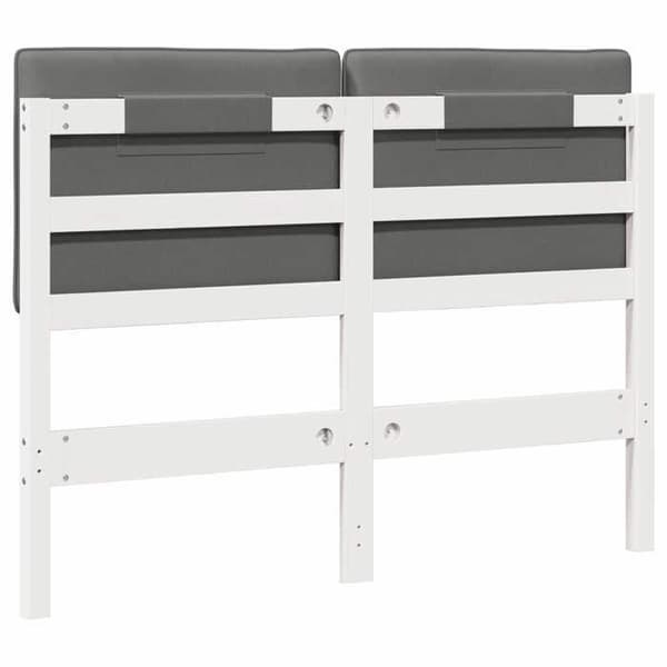 Hovedgærde - EKSKLUSIV HUS - Rektangulær 120 cm - Massiv fyr - Hvid og lys grå - Leveres samlet Vit och ljusgrå
