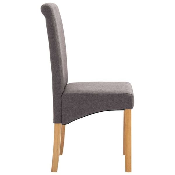 Maison Exclusive - Matstolar set om 4 taupe tyg mol